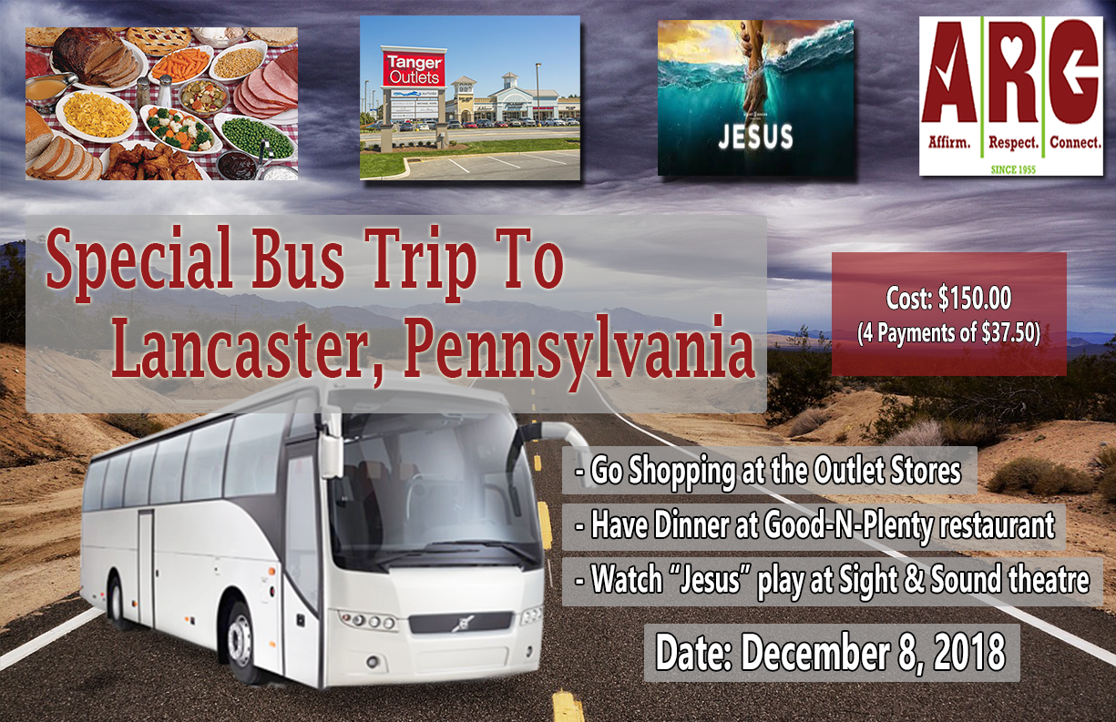 ARC Holiday Bus Trip to Lancaster, Pennsylvania