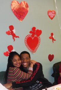 couple at the Valentine's day party
